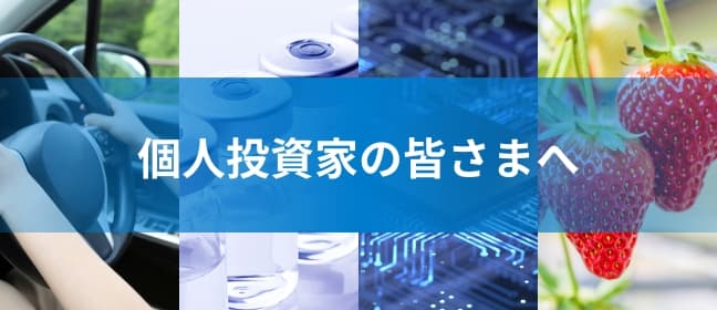 個人投資家の皆さまへ