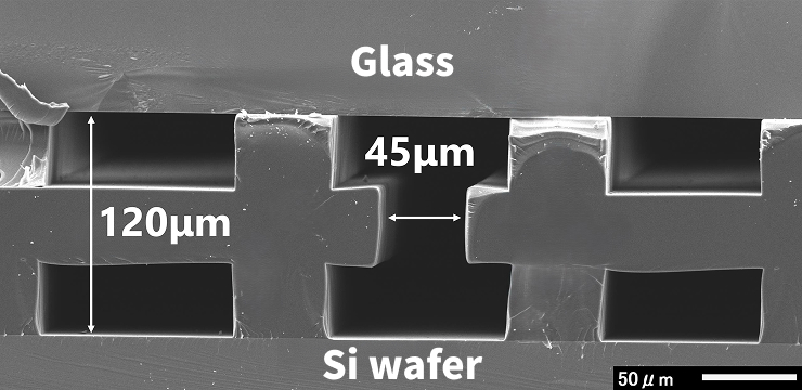 A flow channel with a resin wall on a hollow structure