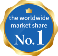 the worldwide market share No.1