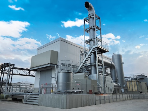 Exterior View of the newly-installed Gas Co-generation System