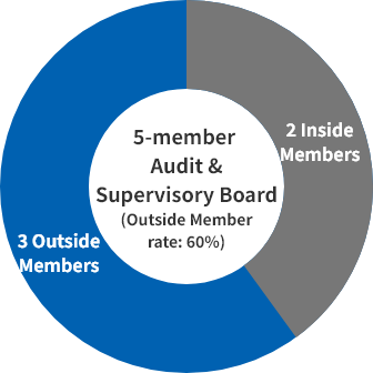 Audit & Supervisory Board Member breakdown