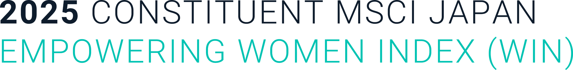 MSCI Japan Empowering Women Index (WIN)